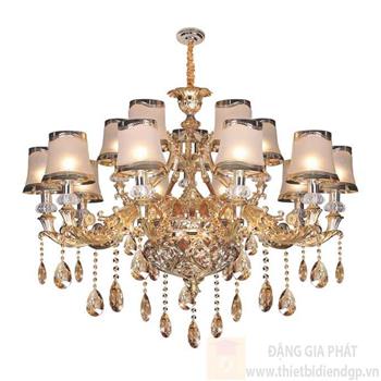 Đèn chùm nến Ø1000*H800+400, E14*15 lamp, 17 large crystals K9 NC 87058/10+5